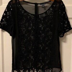 Black Lace Top - Medium